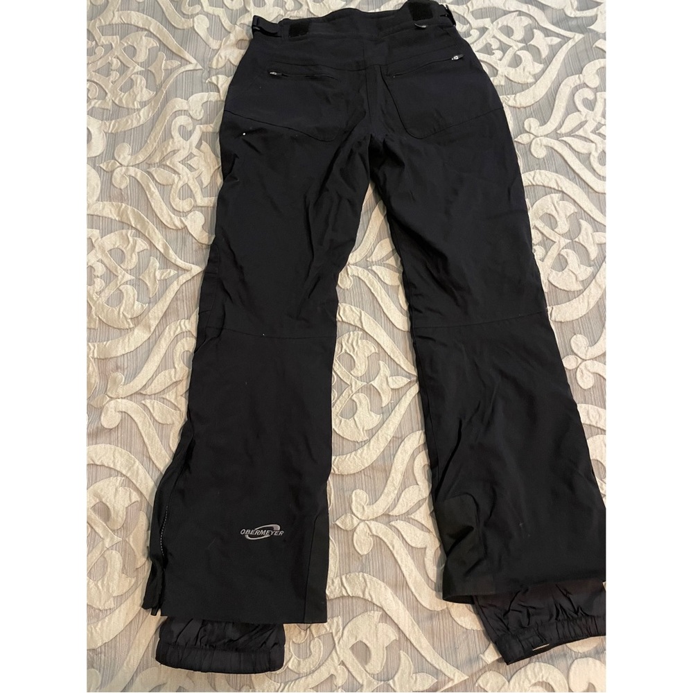 Obermeyer Ridgeline Snow Pants Snowboard Ski Womens 6 Black Waterproof 35174